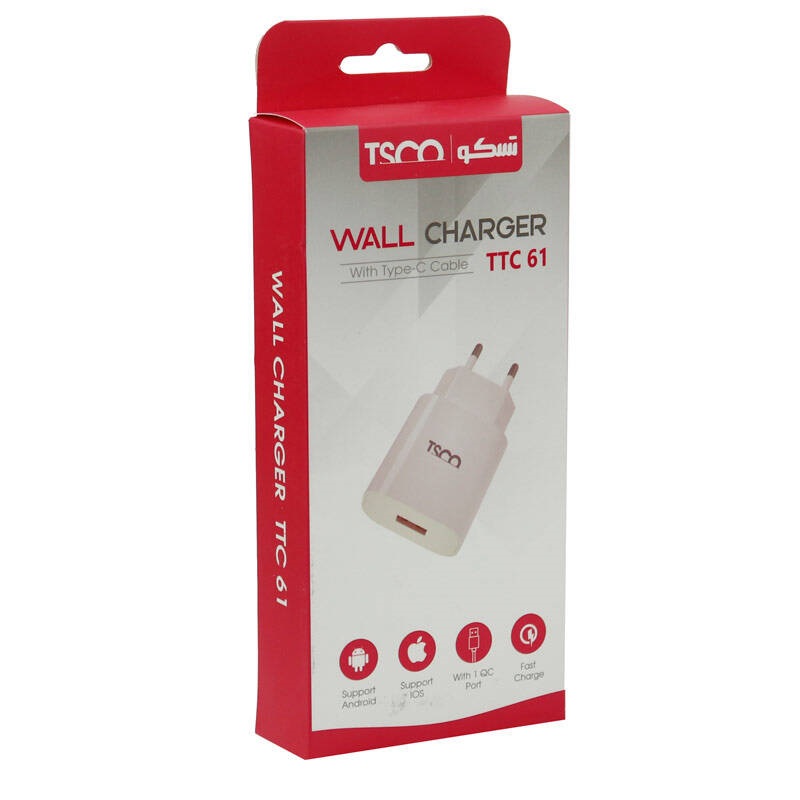 خرید شارژر دیواری تسکو مدل TTC 61