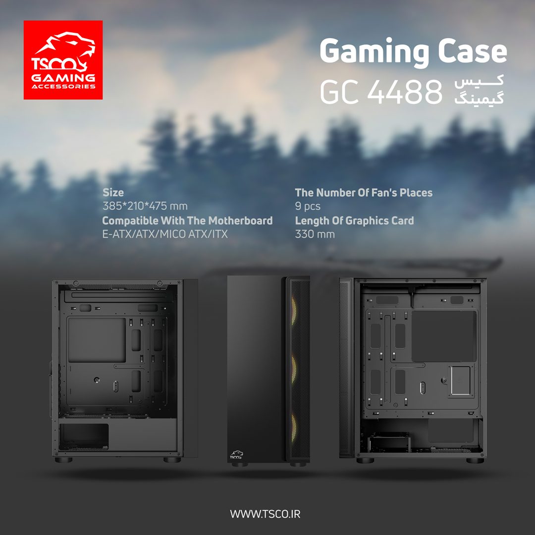 کیس گیمینگ تسکو مدل GC 4488 - Image 6